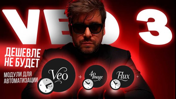 VEO 3 в Make.com и ещё 2 модуля: дешёвая генерация по API