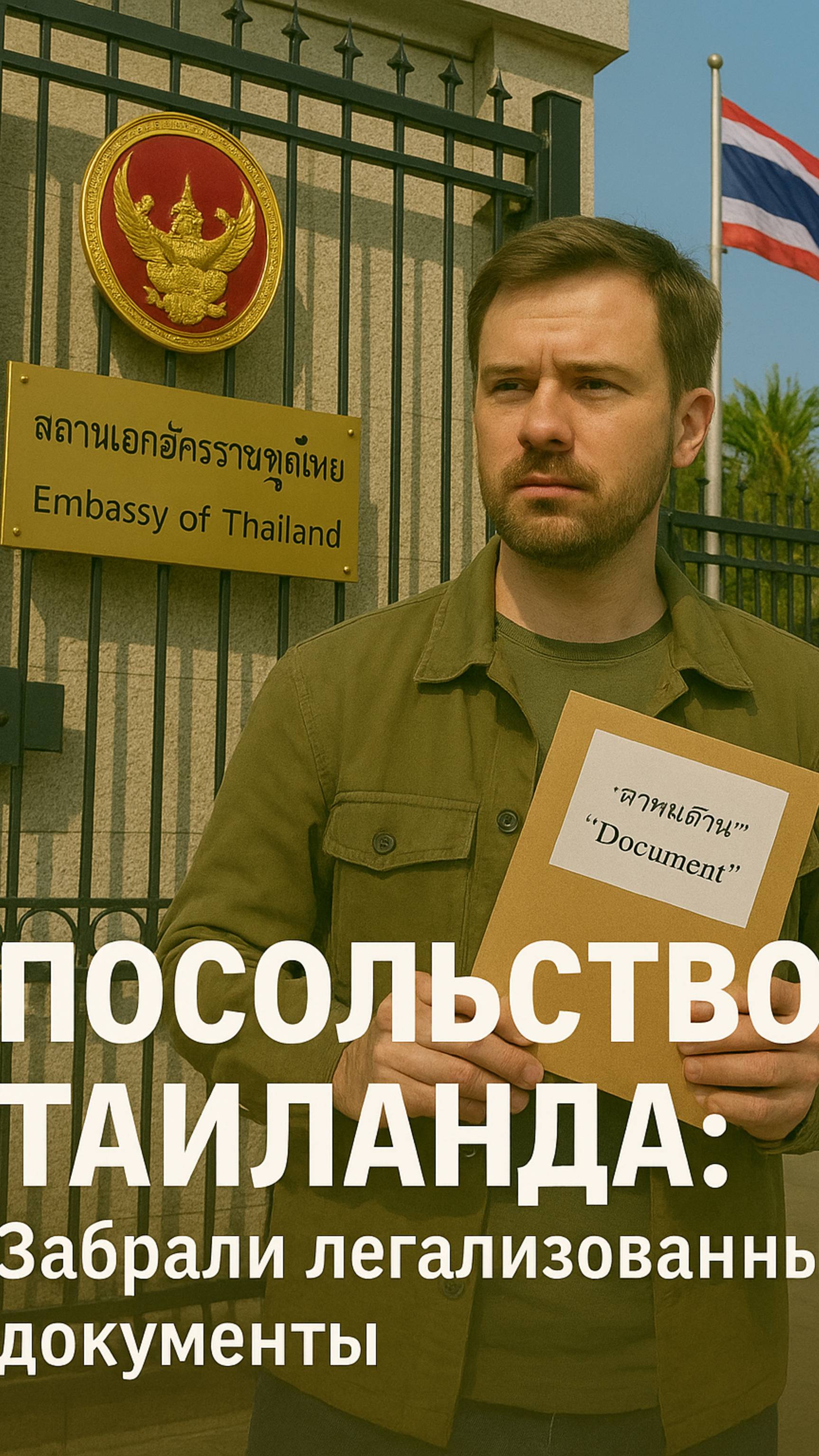 🎥 Приехали в Посольство Таиланда, чтобы забрать документы после прохождения консульской легализации
