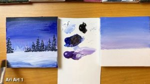 Как рисовать маленькие пейзажи