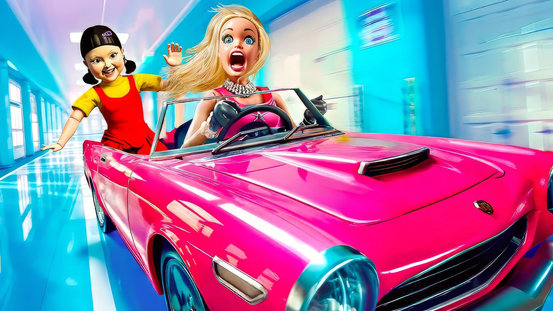 Кукла из Игры в Кальмара против Куклы Барби! Хороший учитель vs Плохой учитель! смотреть онлайн