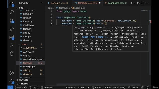 007 Adding forms for logging in смотреть онлайн