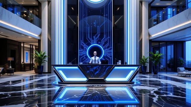 Luxury Hi-Tech Reception Desks
