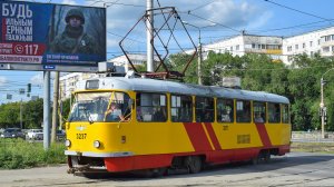 Трамвай Tatra T3SU КВР Барнаул-3237. Покатушки по Барнаулу.