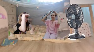 как построить дом из одеяла и вентилятора? 💕ТУТОР 👍