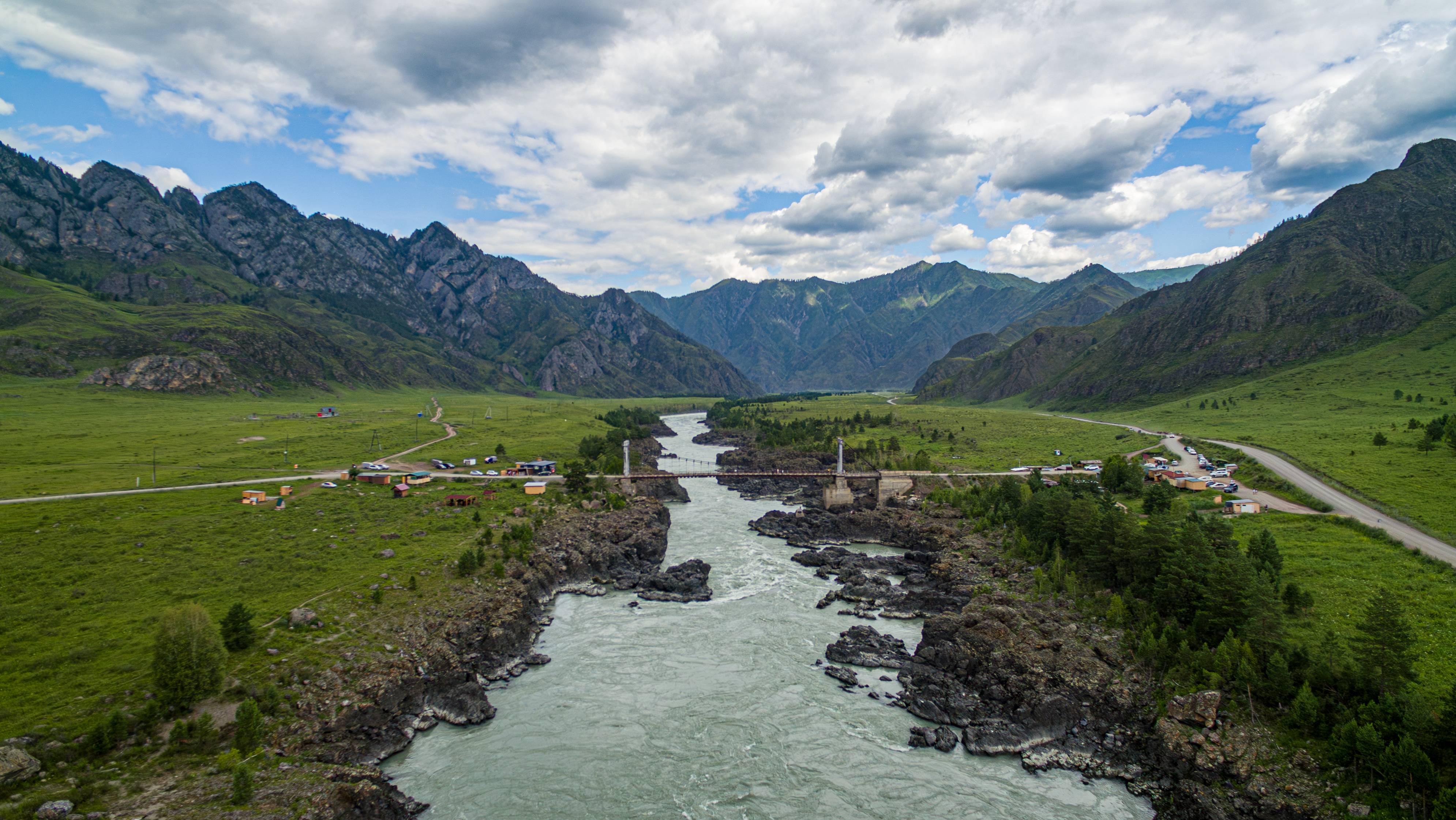 Катунь в пасмурную погоду