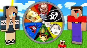 2 НУБА И ДЕВУШКА ПРО НАШЛИ КОЛЕСО ФОРТУНЫ МОНСТРОВ В МАЙНКРАФТ