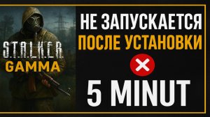 Сталкер Гамма не запускается после установки
