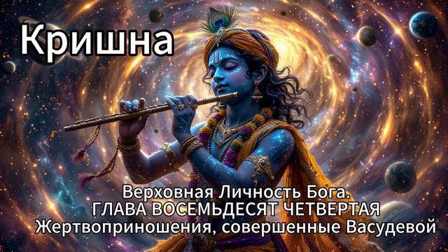Кришна. Верховная Личность Бога. ГЛАВА ВОСЕМЬДЕСЯТ ЧЕТВЕРТАЯ
Жертвоприношения, совершенные Васудевой смотреть онлайн