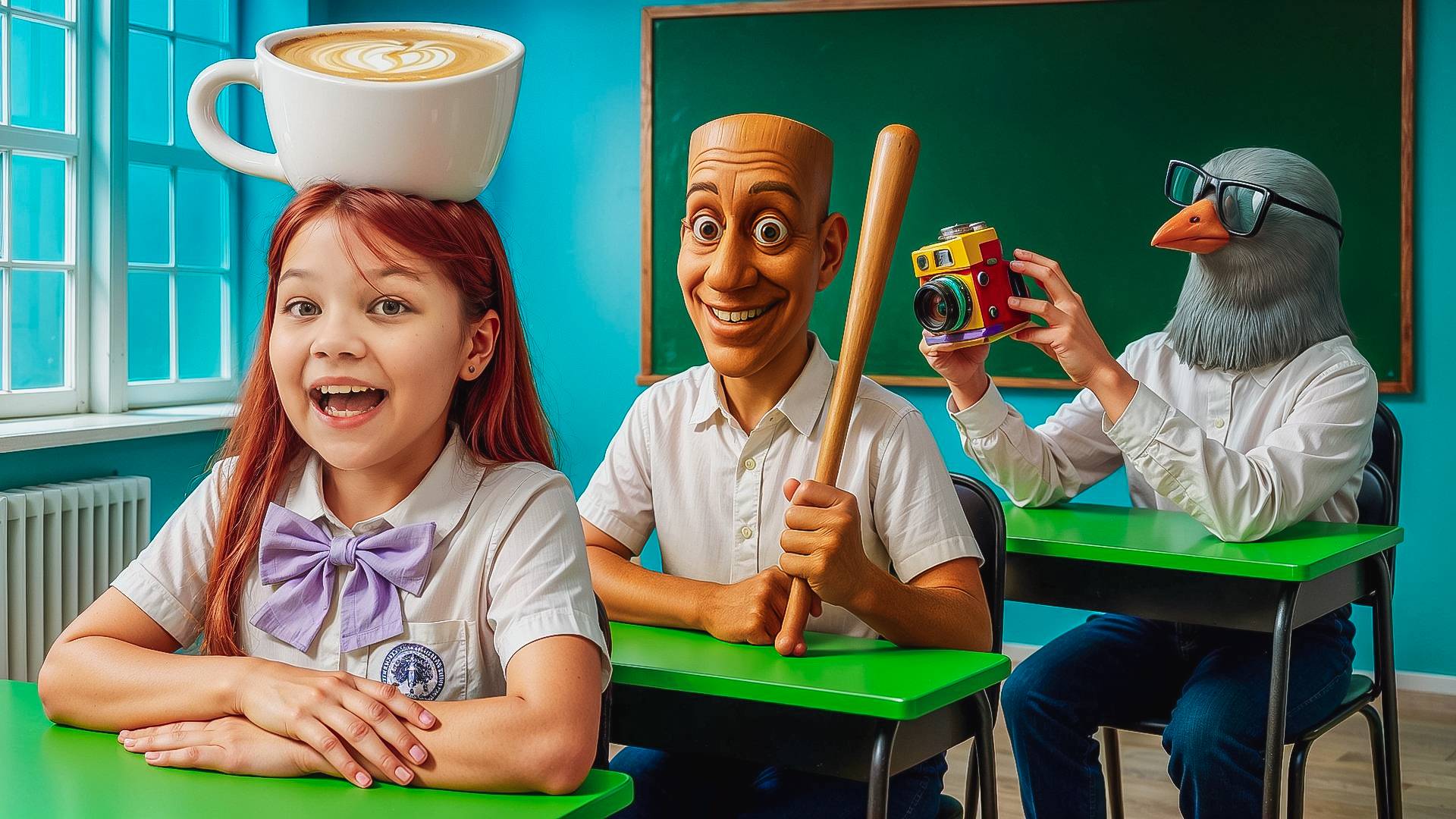 Если бы Итальянские Мемы учились в реальной школе! От Ботанши в Популярную – Балерина Капучино! смотреть онлайн