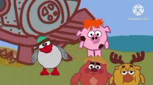 Смешарики Весёлые Приключения | 1 сезон 3 серия Бум Хрю Робкий | Мультфильм 2025