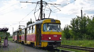 Трамваи Tatra T3SU-1129+Tatra T3SU-1157. Возвращение СМЕ. Спустя лет 20! Покатушки по Барнаулу.