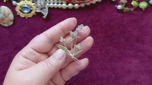 256. Винтажная бижутерия. Продолжение распаковки лота.