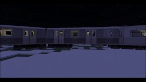 Столкновение трёх поездов на второй ветке моего Майнкрафт метро