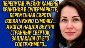 Перепутав ячейки камеры хранения в супермаркете, беременная сирота взяла чужую сумочку а когда нашла