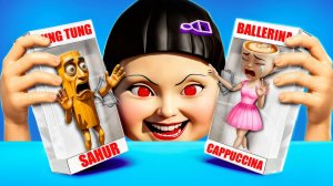 Italian Brainrot vs гигантская кукла из Игры в Кальмара! Экстремальные прятки в коробках челлендж!