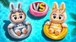 Золотая vs Серебряная Лабубу! Поделки для кукол ЛОЛ