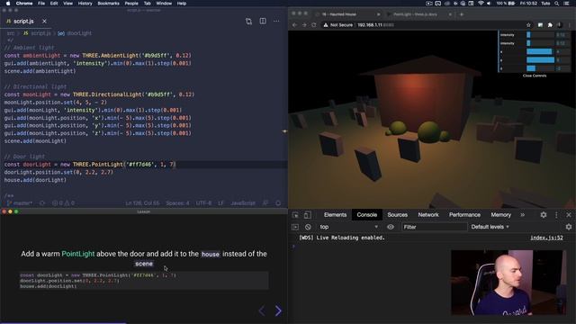 [Bruno Simong ] Three.js Journey 16 — Haunted House