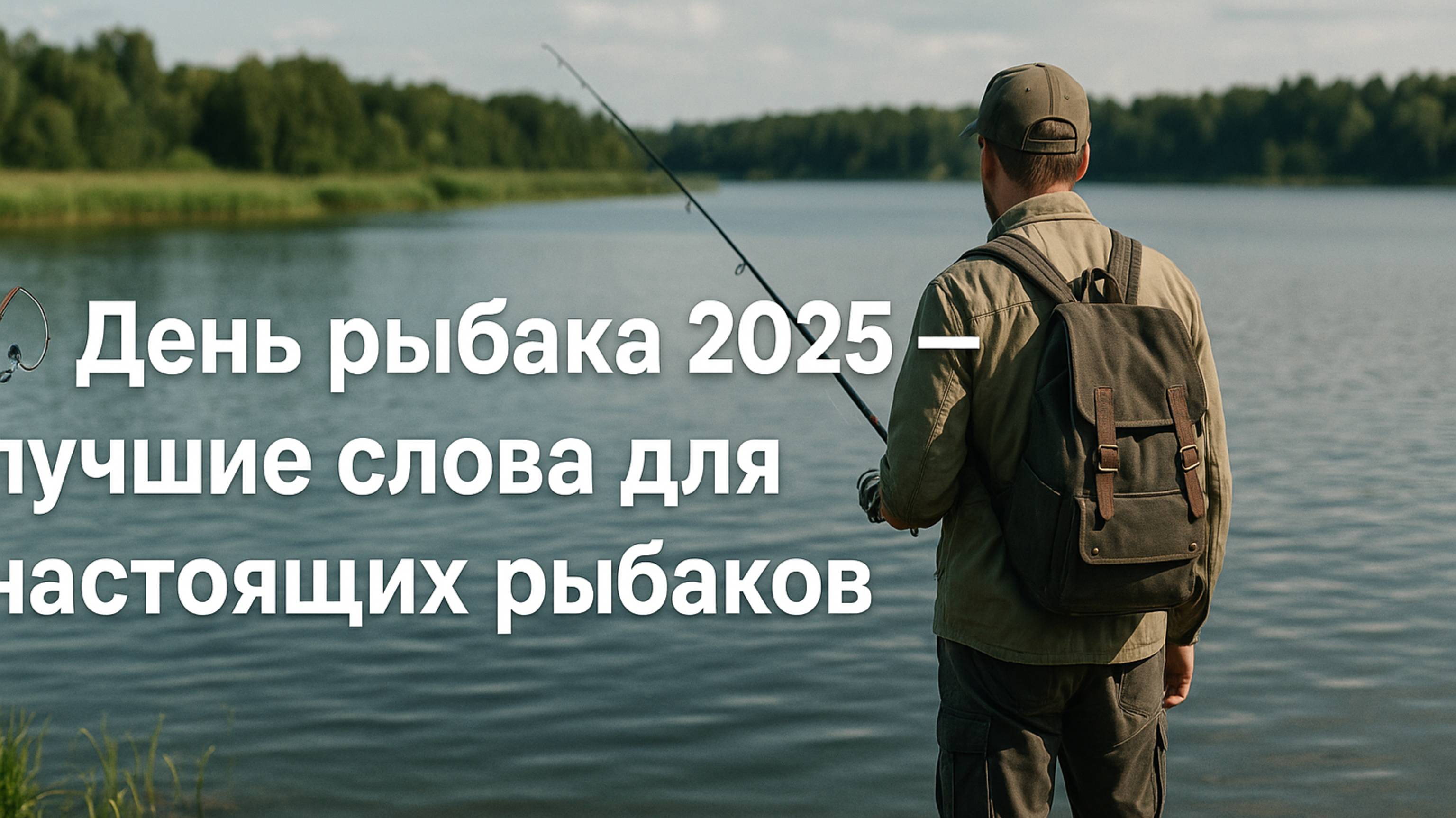 🎣 День рыбака 2025 — лучшие слова для настоящих рыбаков