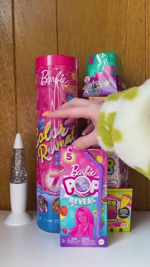 [ASMR] Таинственная коробка сока!! 🍓🍊🫐 Барби ПОП РАСПАКОВКА  #asmr #barbiepopreveal