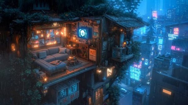 🌑 Echoes in the Alleyways Dark Cyberpunk Ambient City Sounds 🌃 #CyberpunkCity #UrbanDecay