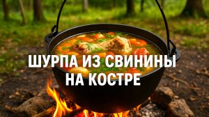 Шурпа из свинины в казане - такой вкус запомнится надолго! Рецепт без заморочек!