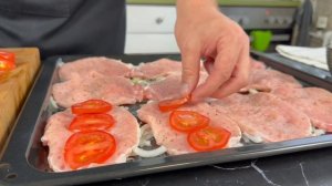 Вкуснейшее мясо под сырной шапочкой за 30 минут!