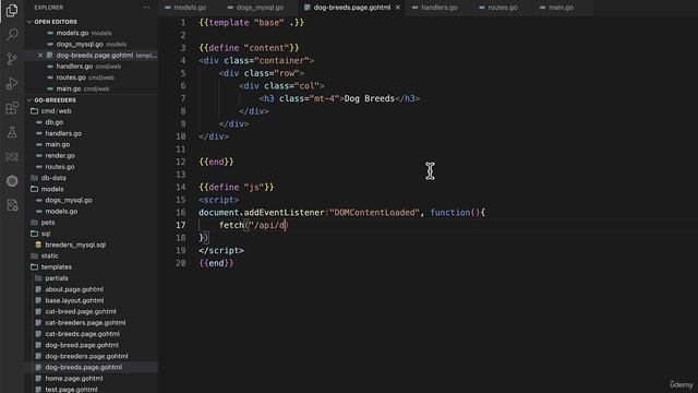 41 - Updating the front end to fetch the list of dog breeds смотреть онлайн