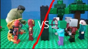 Майнкрафт VS мстители 1 часть