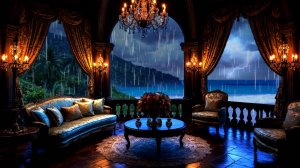 Звуки дождя для сна. 🌿Звуки дождя, шум моря и звуки грома с грозой для сна, учебы и медитации.