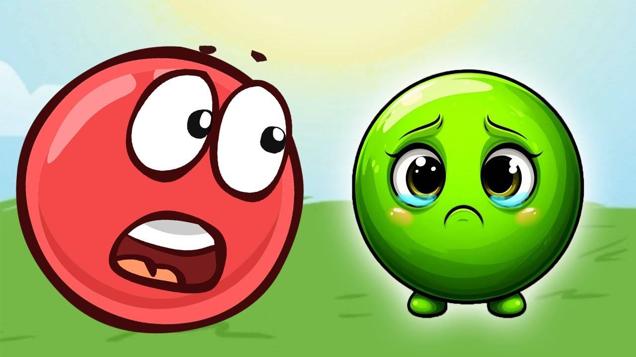 Новый КРАСНЫЙ ШАР, Красныш спасает деревню красных шариков, мультик игра смотреть онлайн