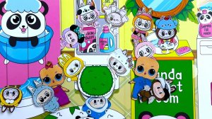 ЛАБУБУ ПРЯТКИ👀 В БУМАЖНОМ ДОМИКЕ🏠 АНИ И ВАНИ куклы мультики лол барби тока Даринелка