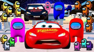 ТАЧКИ МОЛНИЯ МАККУИН ПРОТИВ АМОГУСОВ В МИРЕ AMONG US