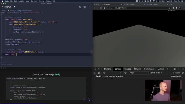 [Bruno Simong ] Three.js Journey 20 — Physics смотреть онлайн