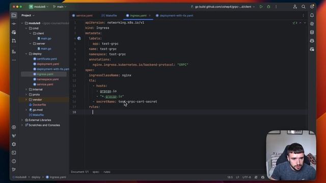 42. Exposing a gRPC Service Part 2 - via Ingress смотреть онлайн