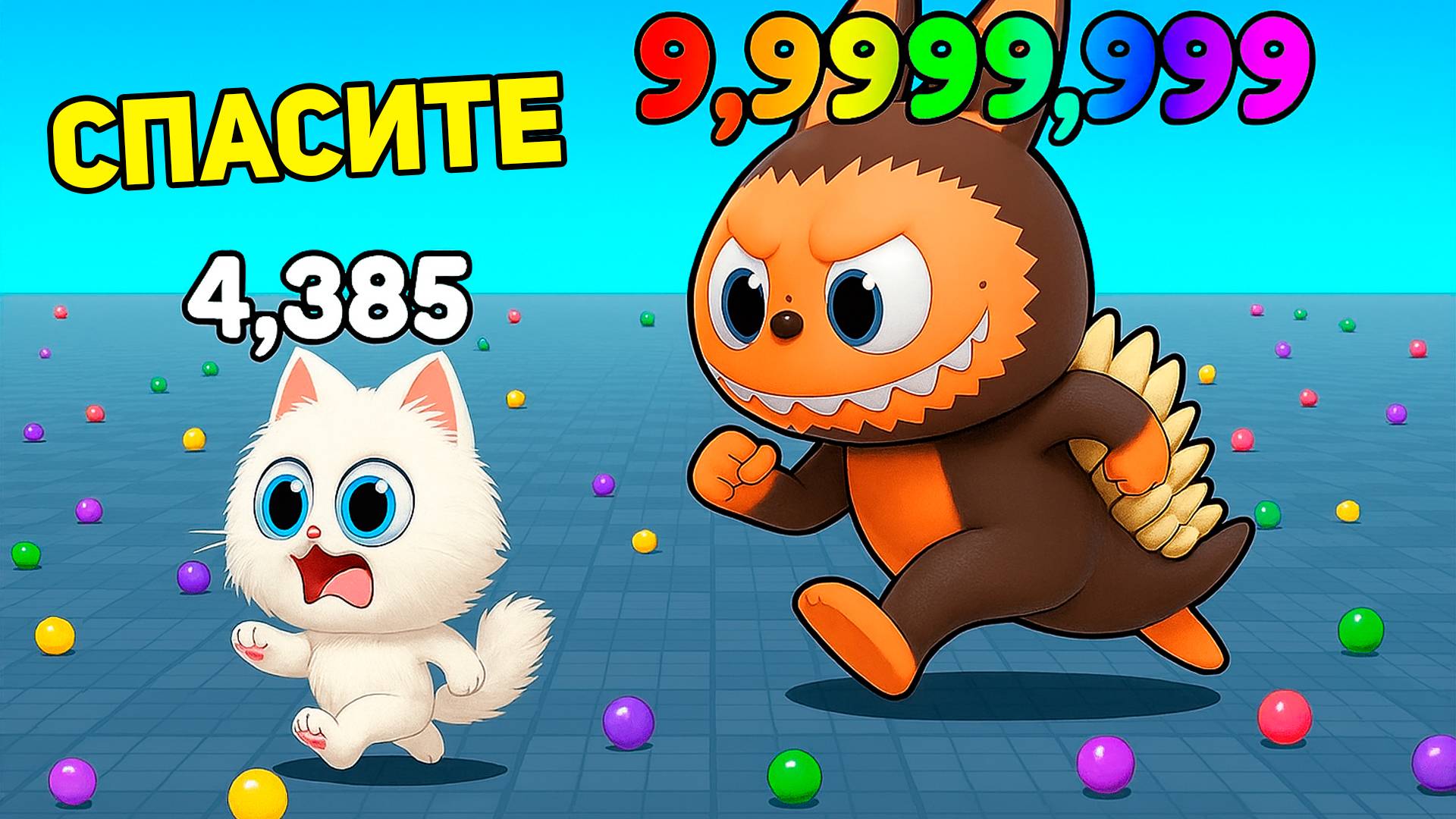 САМЫЙ БОЛЬШАЯ ЛАБУБУ В МИРЕ! СЪЕШЬ ВСЁ ЧТО МОЖНО КОТЁНОК КРОНОС смотреть онлайн