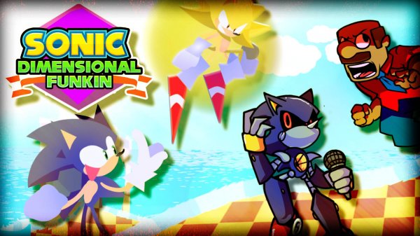 🟡 Соник с красивой рисовкой 🟡 Sonic Dimensional Funkin' - 1 часть + SML Movie 🟡
