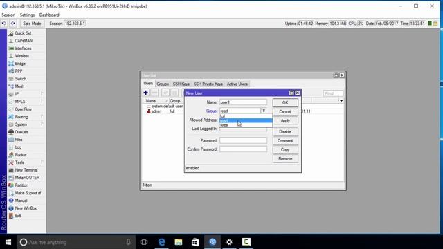 MikroTik Урок 3 – Контроль доступа смотреть онлайн