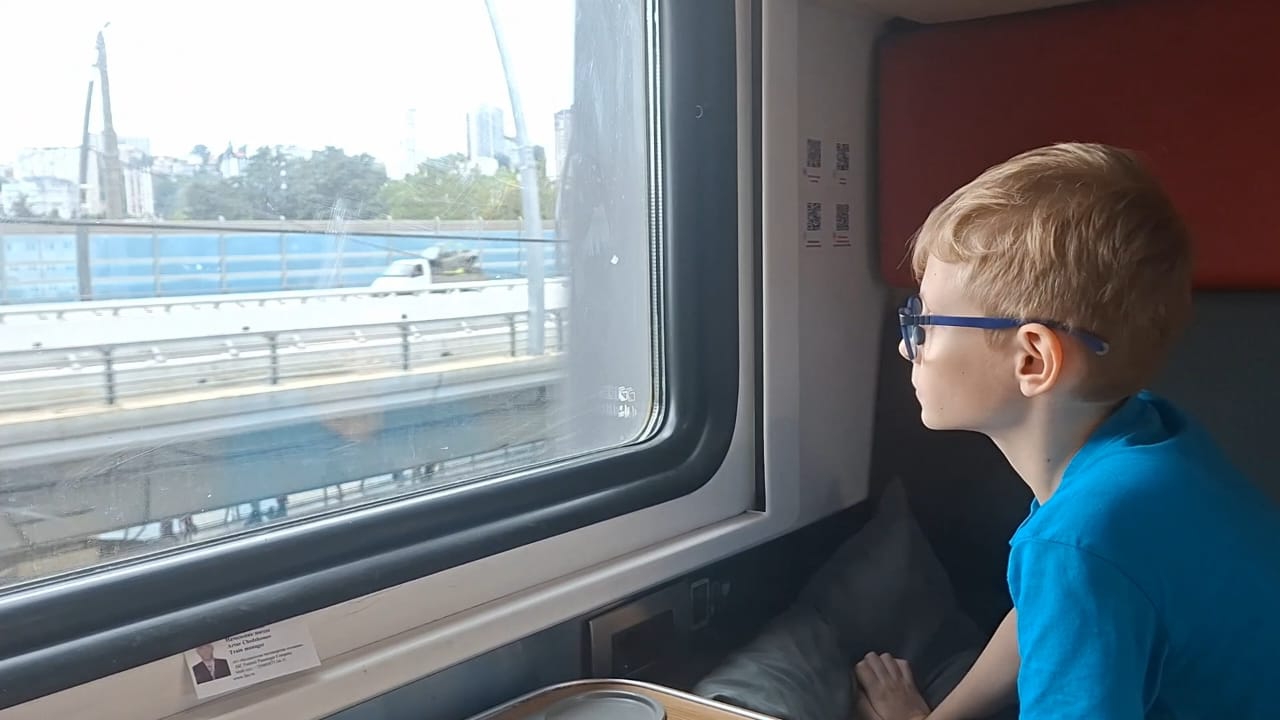 Моё маленькое путешествие на поезде к бабушке.