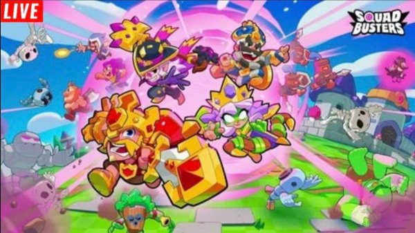 ПУШИМ 100 УРОВЕНЬ В SQUAD BUSTERS