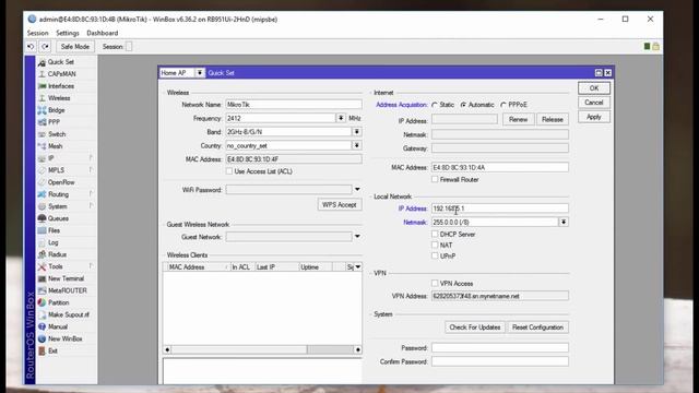 MikroTik Урок 1 – Начальная базовая настройка смотреть онлайн
