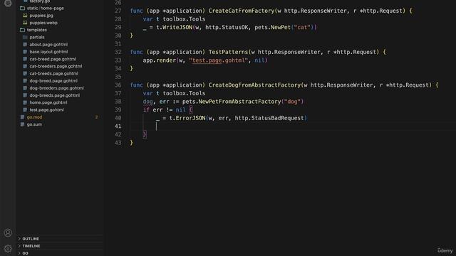 31 - Creating a route and handler for the Abstract Factory смотреть онлайн