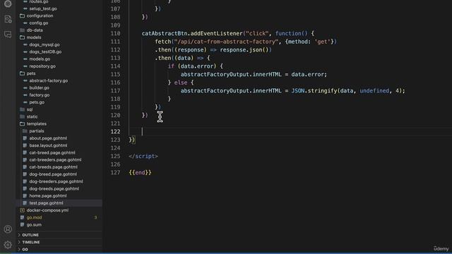 60 - Modifying the front end to call our Builder route смотреть онлайн
