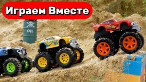 Машинки мультики для детей ! Играем в машинки ТАЧКИ на ферме ! Игрушки мультики детям