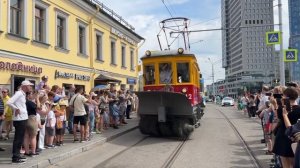 День Московского транспорта.Побывали на параде трамваев и ретро-автомобилей г.Москва-12.07.2025 год.