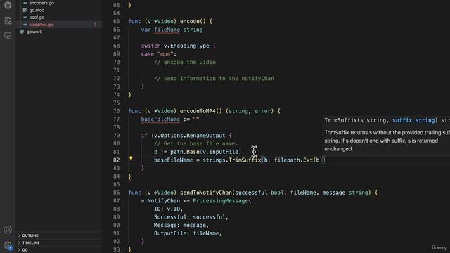 103 - Filling in the encode functions logic смотреть онлайн