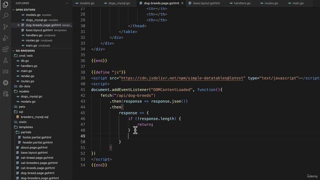 42 - Updating the front end to display the list of dog breeds смотреть онлайн