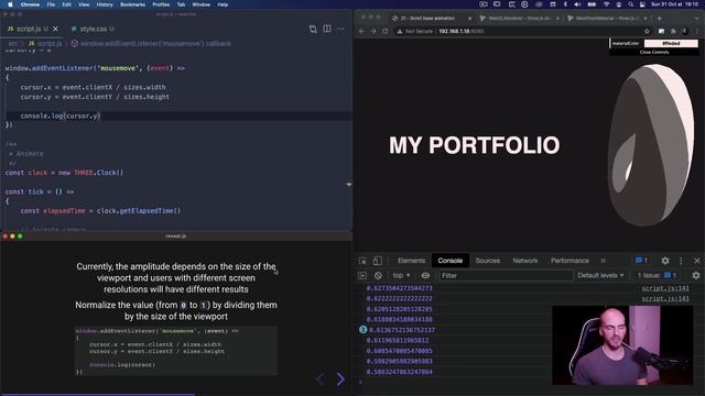 [Bruno Simong ] Three.js Journey 19 — Scroll based animation