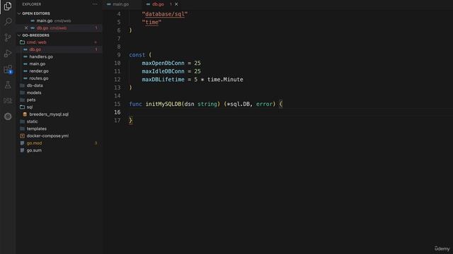37 - Connecting our application to MariaDB смотреть онлайн
