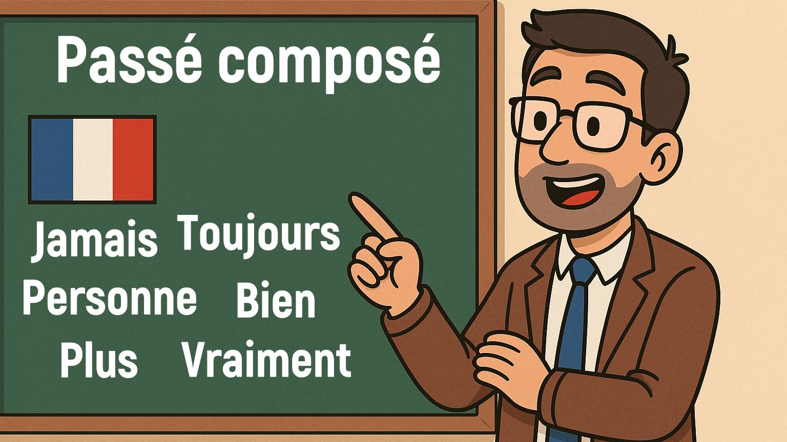 Место наречия и отрицательных слов во французском Прошедшем составном времени. Passé composé смотреть онлайн