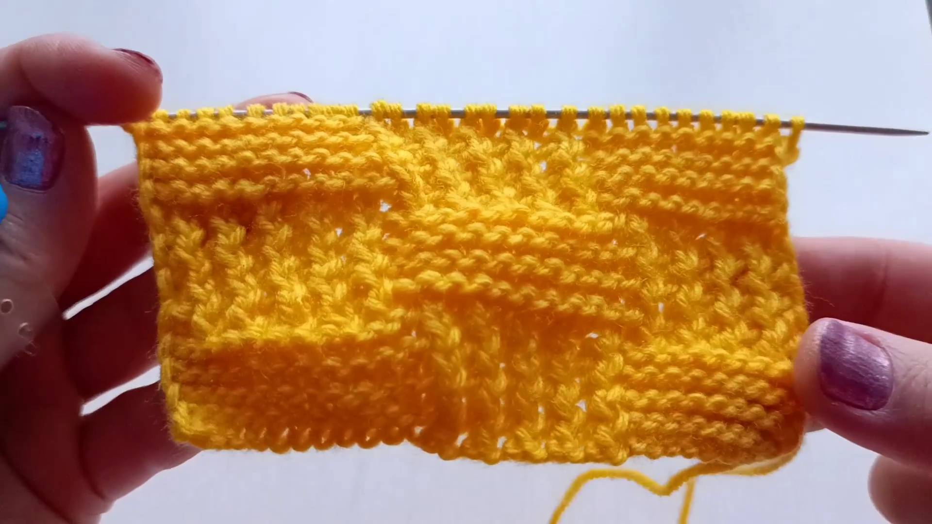 Узор спицами Шахматка с Перекосом, подробное видео для начинающих, кто хочет научиться вязать смотреть онлайн